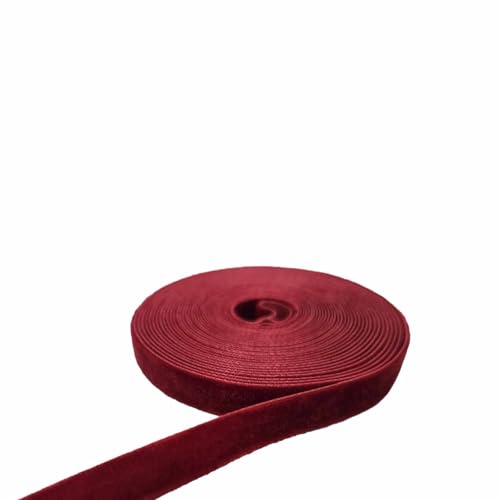 Samtband-Set, 20 m, Samtbandspule für Weihnachtskranz, Dekoration, handgefertigte Bastelarbeiten, Ornamente, Geschenkverpackungen und Schleifenherstellung, Rot, 1,9 cm - 4,5 m von FAYADA