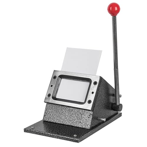 FAcoLL Manueller PVC-Kartenschneider, Hochleistungs-Visitenkartenstanzer, 54 * 86-mm-Kartenstanzmaschine mit verlängertem Griff und Stabiler Basis, für Ausweis, Abzeichen, Kredit, Papier von FAcoLL
