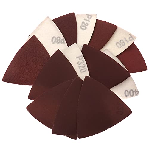 Dreiecks-Schleifblätter, Dreiecks-Schleifpads 20 Stück Schleifblätter 80 x 80 x 80 mm, dreieckig, rot, Schleifpapier mit Klettverschluss, Körnung 80 bis 400, Schleifscheibe for Schleifen von Holz(320) Dreiecks-Schleifblätter, Dreiecks-Schleifpads 20 Stück Schleifblätter 80 x 80 x 80 mm, dreieckig, rot, Schleifpapier mit Klettverschluss, Körnung 80 bis 400, Schleifscheibe for Schleifen von Holz(320) von FBANULPEX