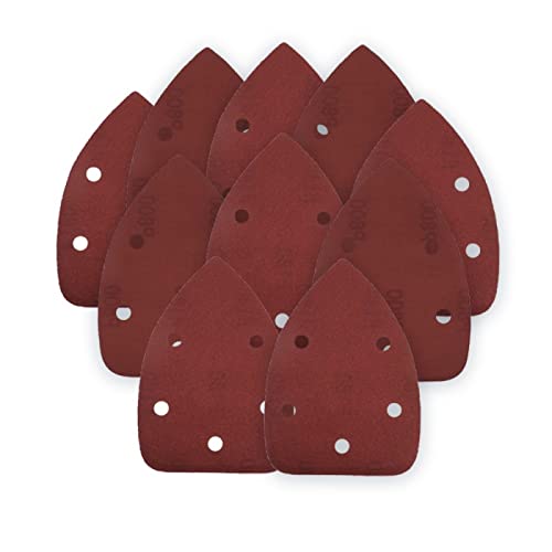 FBANULPEX Dreiecks-Schleifblätter, Dreiecks-Schleifpads 10 Stück Schleifblätter 140 * 140 * 90 mm 5-Loch Dreieck-Schleifpapier Hakenschlaufe 40-1000 Körnung Schleifscheibe for Schleifen von Holz(180) FBANULPEX Dreiecks-Schleifblätter, Dreiecks-Schleifpads 10 Stück Schleifblätter 140 * 140 * 90 mm 5-Loch Dreieck-Schleifpapier Hakenschlaufe 40-1000 Körnung Schleifscheibe for Schleifen von Holz(180) von FBANULPEX