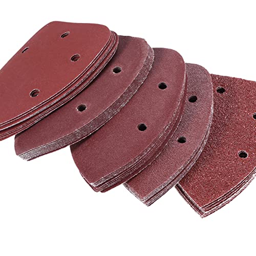 FBANULPEX Dreiecks-Schleifblätter, Dreiecks-Schleifpads 50 Stück Schleifblätter, 140 x 90 mm, dreieckiges Schleifpapier, Klett-Schleifscheibe for Schleifen und Polieren von Holz, Körnung 40–240 FBANULPEX Dreiecks-Schleifblätter, Dreiecks-Schleifpads 50 Stück Schleifblätter, 140 x 90 mm, dreieckiges Schleifpapier, Klett-Schleifscheibe for Schleifen und Polieren von Holz, Körnung 40–240 von FBANULPEX
