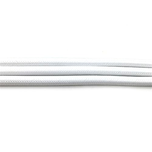 FBANULPEX Geflochtener Draht, flexibles Verlängerungskabel, Retro-Anhänger, 1 m, elektrische Kabel, farbiges geflochtenes Kabel für Glühbirnen, Weiß FBANULPEX Geflochtener Draht, flexibles Verlängerungskabel, Retro-Anhänger, 1 m, elektrische Kabel, farbiges geflochtenes Kabel für Glühbirnen, Weiß von FBANULPEX