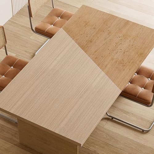 FBANULPEX Holzmaserungs-Bodenband, Selbstklebende Tapete PVC-Tischdeckenfolie for Möbel | Selbstklebende, wasserfeste Tischaufkleber in Holzoptik | Abwischbare Tischfolie(Stylen 6,40x500cm) von FBANULPEX
