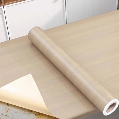 FBANULPEX Holzmaserungs-Bodenband, Selbstklebende Tapete Wasserfester & kratzfester Möbelschutz, Tischdecke in Holzoptik, dekorativer Möbelaufkleber(Stylen 1,90x500cm) von FBANULPEX