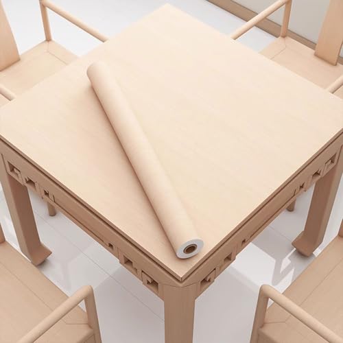Holzmaserungs-Bodenband, selbstklebende Tapete Selbstklebende Tischdecke PVC Tischfolie, Holzoptik Tapete, Wasserfest, Kratzfest, Hitzebeständig Möbelschutz Aufkleber(Tischfolie 3,120x1000cm) von FBANULPEX