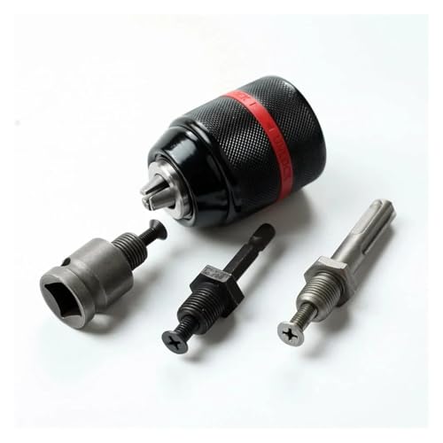 2–13 mm Schnellspannbohrfutter aus Metall mit Gewinde, Sechskantschaft/SDS/Vierkant-Schnellspannadapter, Bohrfutter for Bits, Schraubendreher, Gewindebohrer und Steckschlüssel(Chuck and Shank Set) von FBFTGMRMTA