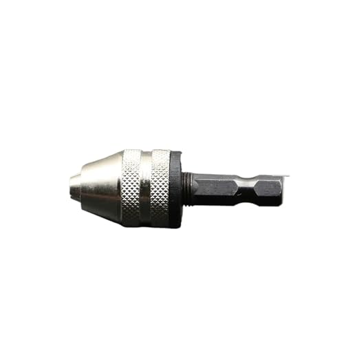 FBFTGMRMTA 1PC Keyless Chuck 0,3-3,4mm Clamp Bereich, 1/4 "Sechskantschaft Bit Adapter Konverter Schnellwechsel(Silver) von FBFTGMRMTA