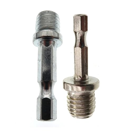 FBFTGMRMTA Hexagon Pleuel Adapter Hand zu Polierer Chuck M10 M14 Verbindung Stange Power Werkzeug Teile Zubehör(2pcs) von FBFTGMRMTA
