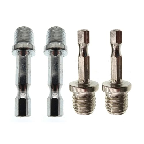 FBFTGMRMTA Hexagon Pleuel Adapter Hand zu Polierer Chuck M10 M14 Verbindung Stange Power Werkzeug Teile Zubehör(4pcs) von FBFTGMRMTA