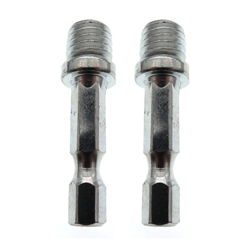 FBFTGMRMTA Hexagon Pleuel Adapter Hand zu Polierer Chuck M10 M14 Verbindung Stange Power Werkzeug Teile Zubehör(M10 2pcs) von FBFTGMRMTA