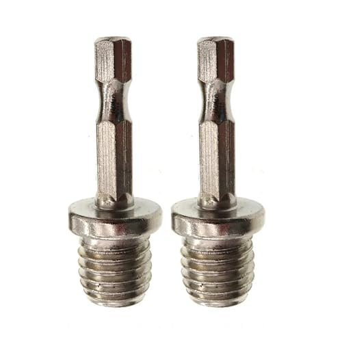 FBFTGMRMTA Hexagon Pleuel Adapter Hand zu Polierer Chuck M10 M14 Verbindung Stange Power Werkzeug Teile Zubehör(M14 2pcs) von FBFTGMRMTA