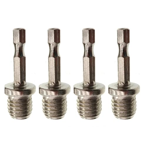 FBFTGMRMTA Hexagon Pleuel Adapter Hand zu Polierer Chuck M10 M14 Verbindung Stange Power Werkzeug Teile Zubehör(M14 4pcs) von FBFTGMRMTA