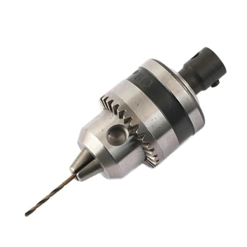 FBFTGMRMTA Mini Elektrische Chuck 0,6-6mm Montieren B10 Kegel Anschluss Stange Motor Welle Chuck for Mit Adapter Schlüssel Schlüssel Power Werkzeug(Chuck Shaft 14mm) von FBFTGMRMTA