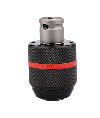 FBFTGMRMTA Selbstsicherndes Schnellspannbohrfutter aus Metall mit Gewinde, 1/2-20UNF, 1,5-13 mm, Schnellwechselwerkzeug, Sechskant-Rundschlüssel-Adapter FBFTGMRMTA Selbstsicherndes Schnellspannbohrfutter aus Metall mit Gewinde, 1/2-20UNF, 1,5-13 mm, Schnellwechselwerkzeug, Sechskant-Rundschlüssel-Adapter von FBFTGMRMTA