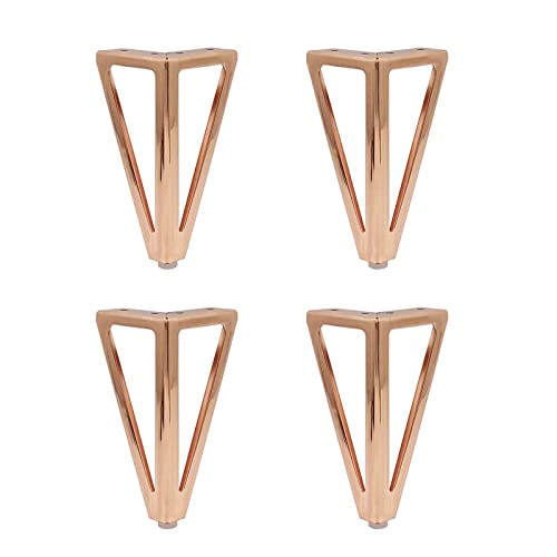 4 Stück 15 cm Möbelbeine, Sofabeine aus Stahl für Bettfüße, Fernsehständer und Sine, DIY-Möbeltischbeine aus Metall, moderner minimalistischer Stil, Ersatz-Haarnadelbeine mit Schrauben, Rose 4 Stück 15 cm Möbelbeine, Sofabeine aus Stahl für Bettfüße, Fernsehständer und Sine, DIY-Möbeltischbeine aus Metall, moderner minimalistischer Stil, Ersatz-Haarnadelbeine mit Schrauben, Rose von FBHappiness