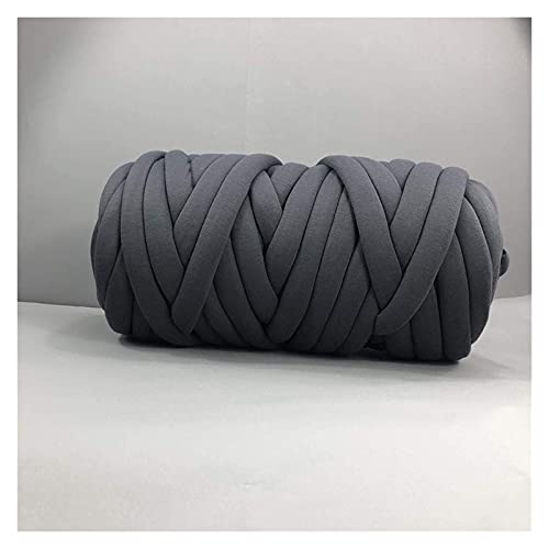 Wolle, 1000 g, supergrobes Strickgarn für Decken, vegan, geflochten, weiches Dec Strickgarn für Decken, vegan, geflochten, weiches Deckengarn, Armstrick- und Häkelwolle (Farbe: Kamel) (Grau) von FBHappiness
