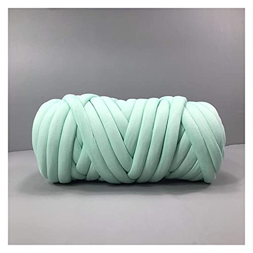Wolle, 1000 g, supergrobes Strickgarn für Decken, vegan, geflochten, weiches DecStrickgarn für Decken, vegan, geflochten, weiches Deckengarn, Armstrick- und Häkelwolle (Farbe: Kamel) (Minze) von FBHappiness