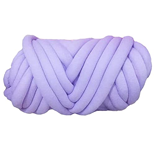 Wolle, 1000 g, supergrobes Strickgarn für Decken, vegan, geflochten, weiches Decrickgarn für Decken, vegan, geflochten, weiches Deckengarn, Armstrick- und Häkelwolle (Farbe: Kamel) (violett) von FBHappiness