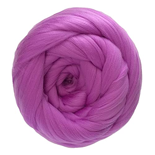 Wolle, 1000 g/Knäuel, superdickes Wollgarn, dickes Vorgarn, Hand-/Armstrickgarn, Wollgarn, dickes Vorgarn, Hand-/Armstrickgarn, Überwurf- und Deckengarn, Häkelwolle (Farbe: Hellkhaki) (Lila) von FBHappiness