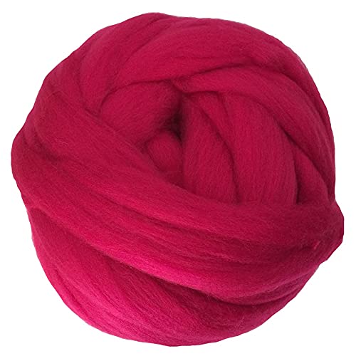 Wolle, 1000 g/Knäuel, superdickes Wollgarn, dickes Vorgarn, Hand-/Armstrickgarn, Wollgarn, dickes Vorgarn, Hand-/Armstrickgarn, Überwurf- und Deckengarn, Häkelwolle (Farbe: Hellkhaki) (Rose) von FBHappiness