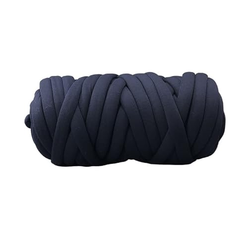 Wolle, 250 g, dickes Garn, Baumwolle, Handstricken, Häkeln, Wolldecke, Wollgarn, Wolldecke, Wollgarn, Teppich, Mütze, Heimtextilien, Strickwaren, Häkelwolle (Farbe: Blutzahnrot) (Marineblau) von FBHappiness