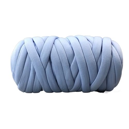 Wolle, 250 g, dickes Garn, Baumwolle, zum Handstricken, Häkeln, Wolldecke, Wollgäkeln, Wolldecke, Wollgarn, Teppich, Mütze, Heimtextilien, Strickwaren, Häkelwolle (Farbe: Blutzahnrot) (Blau) von FBHappiness
