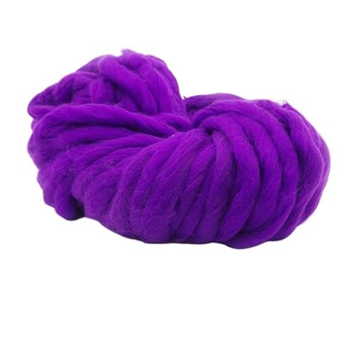 Wolle, 250 g, superdickes Vorgarn, Filzwolle, zum Spinnen, Handstricken, Wintergkes Vorgarn, Filzwolle, zum Spinnen, Handstricken, Wintergarn, warmhaltendes Garn, Häkelwolle (Farbe: 04) (19) von FBHappiness