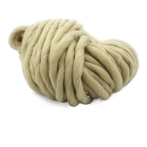 Wolle, 250 g, superdickes Vorgarn, Filzwolle, zum Spinnen, für handgestrickte Wi, Filzwolle, zum Spinnen, für handgestrickte Winterstrickwaren, warmhaltendes Garn, Häkelwolle (Farbe: 04) (7) von FBHappiness