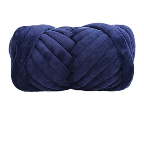 Wolle, 500 g, dickes, supergrobes Garn, zum Handstricken, Häkeln, weiche Baumwol zum Handstricken, Häkeln, weiche Baumwolle, Strickwolle, Wolldecke, Garn, Häkelwolle (Farbe: Hellgrün) (Blau) von FBHappiness