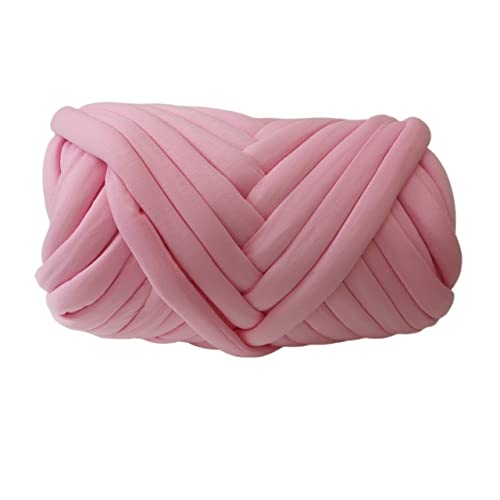 Wolle, supergroßes Roving, grobes Garn, Handstrick- und Häkelgarn, weiche BaumwoHandstrick- und Häkelgarn, weiche Baumwolle, Strick- und Spinndecke, Häkelwolle (Farbe: 1 kg Weiß) (1 kg Rosa) von FBHappiness