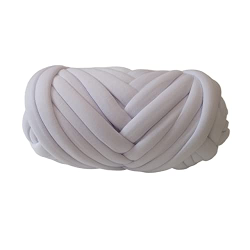 Wolle, supergroßes Roving, grobes Garn, Handstrick- und Häkelgarn, weiche BaumwoHandstrick- und Häkelgarn, weiche Baumwolle, Strick- und Spinndecke, Häkelwolle (Farbe: 1 kg Weiß) (1 kg Weiß) von FBHappiness