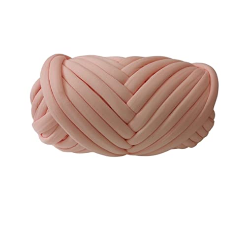 Wolle, supergroßes Roving, grobes Garn, Handstrick- und Häkelgarn, weiche Baumwodstrick- und Häkelgarn, weiche Baumwolle, Strick- und Spinndecke, Häkelwolle (Farbe: 1 kg Weiß) (1 kg Hellrot) von FBHappiness