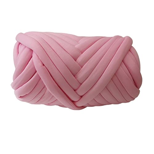Wolle, supergroßes Roving, grobes Garn, Handstrick- und Häkelgarn, weiche Baumwondstrick- und Häkelgarn, weiche Baumwolle, Strick- und Spinndecke, Häkelwolle (Farbe: 1 kg Weiß) (0,5 kg Rosa) von FBHappiness
