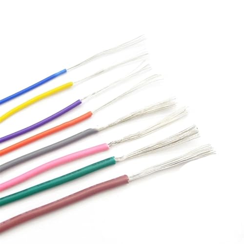 FCOVIRLEN Elektrodraht, Elektrodraht, UL1007, 2 und 5 m langes isoliertes Kupferkabel, 5 m, 26 AWG FCOVIRLEN Elektrodraht, Elektrodraht, UL1007, 2 und 5 m langes isoliertes Kupferkabel, 5 m, 26 AWG von FCOVIRLEN