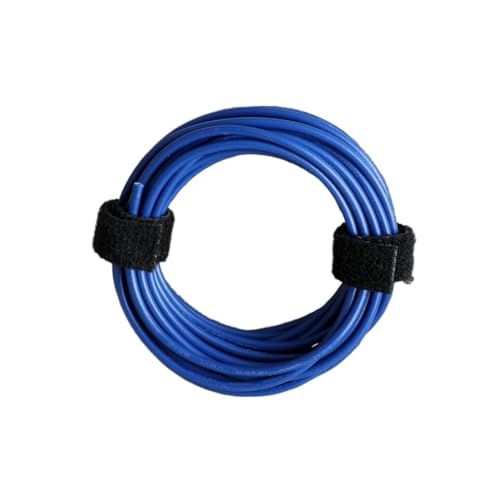 FCOVIRLEN Elektrodraht, elektrischer Draht, flexibles verzinntes Kupferkabel, 18 AWG (Blau, 2 m) von FCOVIRLEN