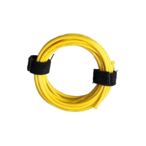 FCOVIRLEN Elektrodraht, elektrischer Draht, flexibles verzinntes Kupferkabel, 18 AWG (Gelb, 2 m) von FCOVIRLEN