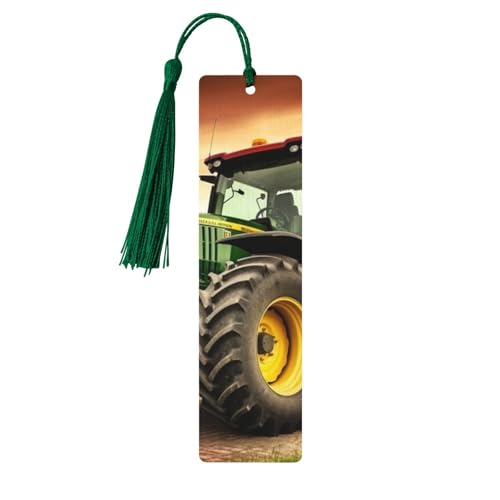 Lesezeichen mit Traktor-Motiv, Holz-Lesezeichen für Buchliebhaber, handgefertigtes Holz-Lesezeichen mit Quaste, Lesezeichen, Ornament, Geschenkanhänger, Etiketten für Basteldekorationen Lesezeichen mit Traktor-Motiv, Holz-Lesezeichen für Buchliebhaber, handgefertigtes Holz-Lesezeichen mit Quaste, Lesezeichen, Ornament, Geschenkanhänger, Etiketten für Basteldekorationen von FCTVASDM