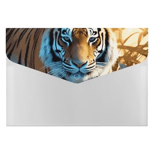 Aktenordner aus Kunststoff, afrikanische Wildtiere, Tiger, bedruckt, Aktenordner, Briefgröße, tragbare Ordner, Aktenordner für Büro Aktenordner aus Kunststoff, afrikanische Wildtiere, Tiger, bedruckt, Aktenordner, Briefgröße, tragbare Ordner, Aktenordner für Büro von FCTVSKLN