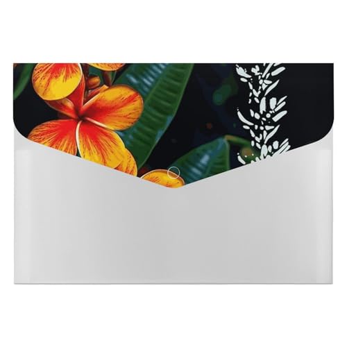 Aktenordner aus Kunststoff, auffällig, Hawaii-Blumen, bedruckt, Aktenordner, Briefgröße, tragbare Ordner, Aktenordner für Büro Aktenordner aus Kunststoff, auffällig, Hawaii-Blumen, bedruckt, Aktenordner, Briefgröße, tragbare Ordner, Aktenordner für Büro von FCTVSKLN