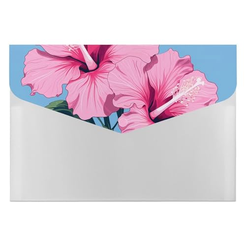 Aktenordner aus Kunststoff, zwei Hibiskusblumen, bedruckt, Aktenordner, Briefgröße, tragbare Ordner, Aktenordner für Büro Aktenordner aus Kunststoff, zwei Hibiskusblumen, bedruckt, Aktenordner, Briefgröße, tragbare Ordner, Aktenordner für Büro von FCTVSKLN