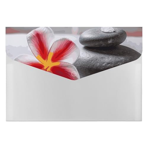 Dateiordner Kunststoff Ordner Tropische Blume und Zen Stein Gedruckt Dateiordner Brief Größe Tragbare Ordner Archivieren Organizer für Büro Dateiordner Kunststoff Ordner Tropische Blume und Zen Stein Gedruckt Dateiordner Brief Größe Tragbare Ordner Archivieren Organizer für Büro von FCTVSKLN