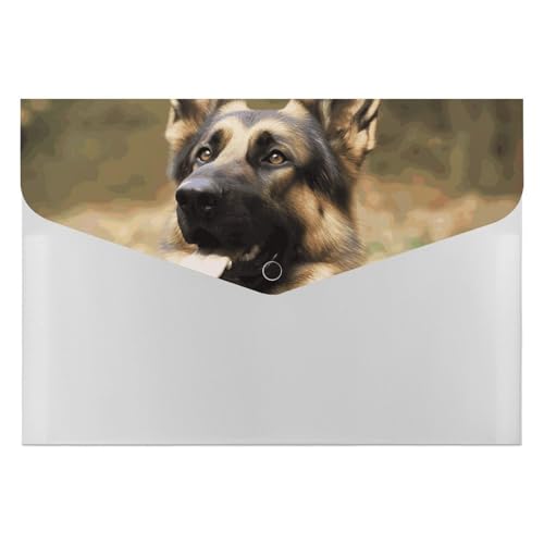 Dokumentenmappen, Kunststoff, Tier, Deutscher Schäferhund, bedruckt, Aktenordner, Briefgröße, tragbare Ordner, Aktenordner für Büro Dokumentenmappen, Kunststoff, Tier, Deutscher Schäferhund, bedruckt, Aktenordner, Briefgröße, tragbare Ordner, Aktenordner für Büro von FCTVSKLN