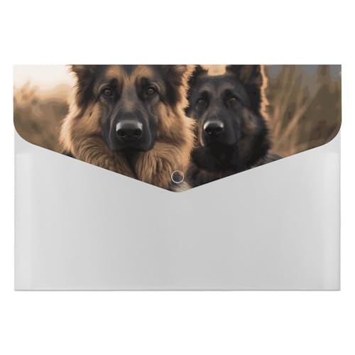 Dokumentenmappen, Kunststoff, Tier, Deutscher Schäferhund, bedruckt, Aktenordner, Briefgröße, tragbare Ordner, Aktenordner für Büro Dokumentenmappen, Kunststoff, Tier, Deutscher Schäferhund, bedruckt, Aktenordner, Briefgröße, tragbare Ordner, Aktenordner für Büro von FCTVSKLN