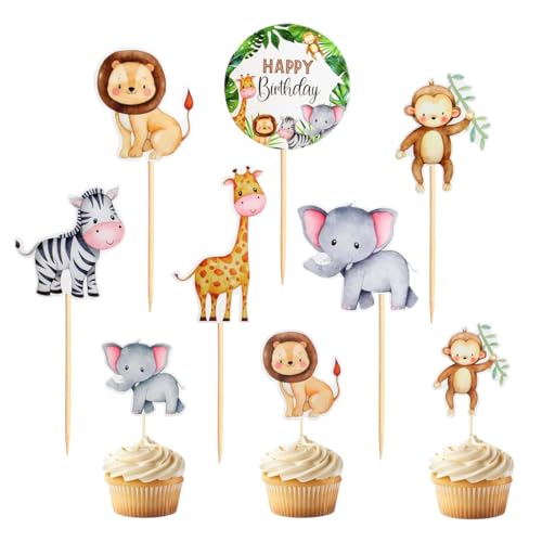 FDCGAS Waldtiere Geburtstag deko - 30 pcs Wald Tier Party kuchendeckel Woodland Cupcake Topper Dessert Picks für babyparty Kinder Geburtstag FDCGAS Waldtiere Geburtstag deko - 30 pcs Wald Tier Party kuchendeckel Woodland Cupcake Topper Dessert Picks für babyparty Kinder Geburtstag von FDCGAS