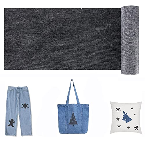 Bügelflicken Schwarz, Bügelflicken Jeans, Jeans Flicken, Jeans Flicken Zum Aufbügeln, Für Die Reparatur Von Innerhalb Jeans und Kleidung Von Kindern und Erwachsenen und Dekoration（Schwarz） von FDDU
