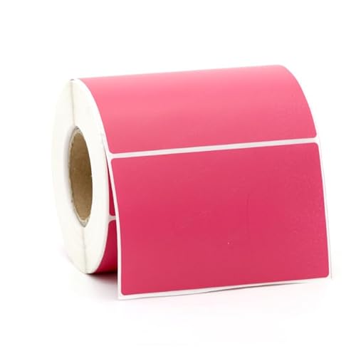 Thermoetikettenrolle 40 × 80 mm – 1000 wasserdichte Klebeetiketten für Bekleidungsgeschäfte, Einzelhandel & Convenience Shops – Klarer Druck, ölbeständige bunte Thermopapieraufkleber mit starker von FDEWHAXIRN