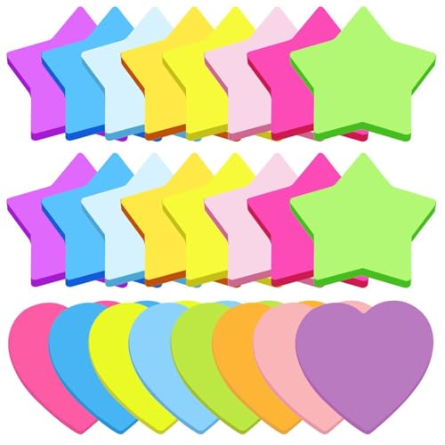 480 Notizpapier Mit Fünfzackigen Sternen Und 240 Liebesnotizpapier, Notizblock, Etikettenpapier, Lernbriefpapier, Geeignet Für Zuhause, Schule Und Büro 480 Notizpapier Mit Fünfzackigen Sternen Und 240 Liebesnotizpapier, Notizblock, Etikettenpapier, Lernbriefpapier, Geeignet Für Zuhause, Schule Und Büro von FDGGT