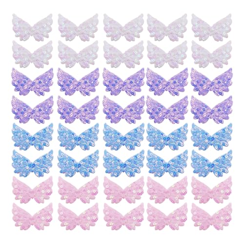 FDGGT 40 Stück Paillettenflügel-Stoffaufkleber, Dekorative Stoffaufkleber, DIY-Bastelzubehör, Können Kleidung, Taschen, Kissenbezüge, Vorhänge Dekorieren FDGGT 40 Stück Paillettenflügel-Stoffaufkleber, Dekorative Stoffaufkleber, DIY-Bastelzubehör, Können Kleidung, Taschen, Kissenbezüge, Vorhänge Dekorieren von FDGGT