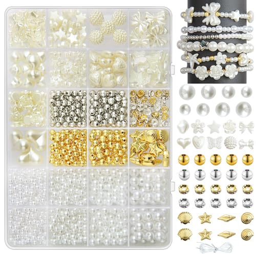 FDHBDF 1040Pcs Perlenschmuck DIY Accessoires Perlen für Armbänder Edelstein Armband-Set Erwachsene Freundschaftsarmbänder Selber Machen Perlenset Beads FDHBDF 1040Pcs Perlenschmuck DIY Accessoires Perlen für Armbänder Edelstein Armband-Set Erwachsene Freundschaftsarmbänder Selber Machen Perlenset Beads von FDHBDF