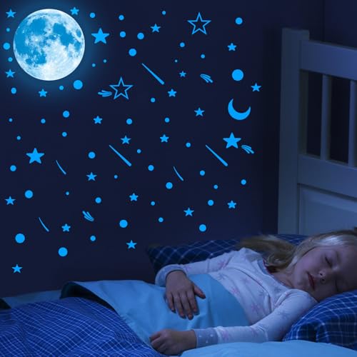 FDHBDF 428 Stück Leuchtsterne Kinderzimmer Wandtattoo Selbstklebende leuchtende Aufkleber für Jungen- und Mädchenzimmer Fluoreszierende Tapeten Wandaufkleber FDHBDF 428 Stück Leuchtsterne Kinderzimmer Wandtattoo Selbstklebende leuchtende Aufkleber für Jungen- und Mädchenzimmer Fluoreszierende Tapeten Wandaufkleber von FDHBDF